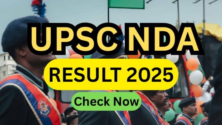 UPSC CDS NDA Result 2025